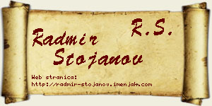 Radmir Stojanov vizit kartica